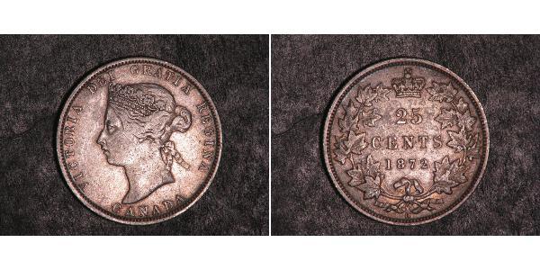 25 Cent 加拿大 銀 维多利亚 (英国君主)