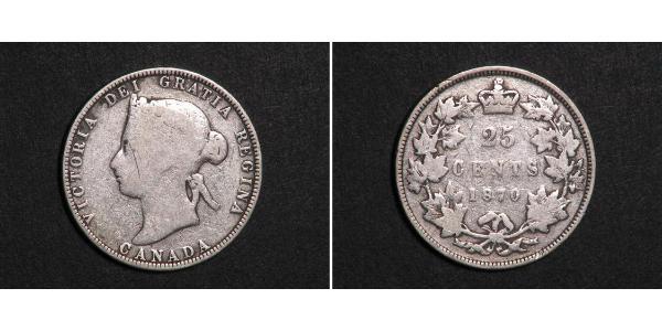 25 Cent 加拿大 銀 维多利亚 (英国君主)