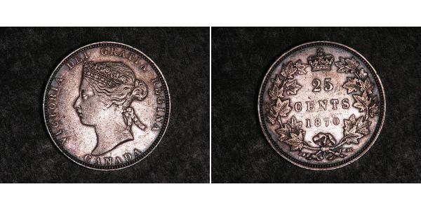 25 Cent 加拿大 銀 维多利亚 (英国君主)