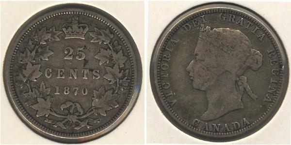 25 Cent 加拿大 銀 维多利亚 (英国君主)