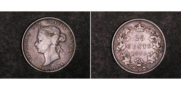 25 Cent 加拿大 銀 维多利亚 (英国君主)