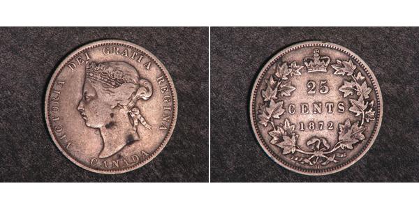 25 Cent 加拿大 銀 维多利亚 (英国君主)