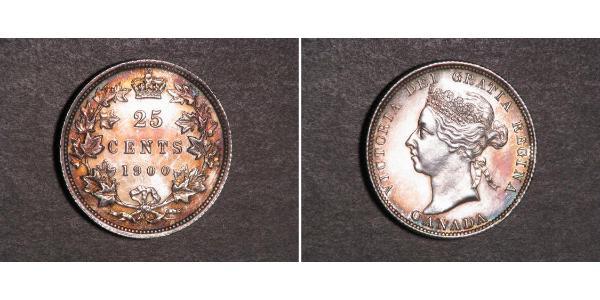 25 Cent 加拿大 銀 维多利亚 (英国君主)