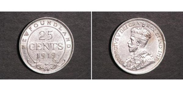 25 Cent 加拿大 銀 乔治五世  (1865-1936)