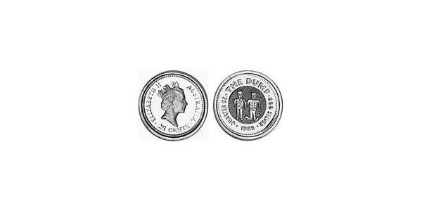 25 Cent 澳大利亚 銀 伊丽莎白二世 (1926-2022)