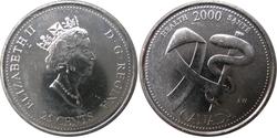 25 Cent 加拿大 镍 伊丽莎白二世 (1926-2022)