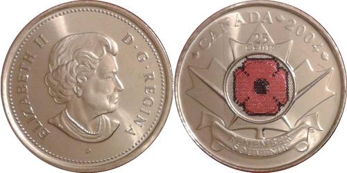 25 Cent 加拿大 镍 伊丽莎白二世 (1926-2022)