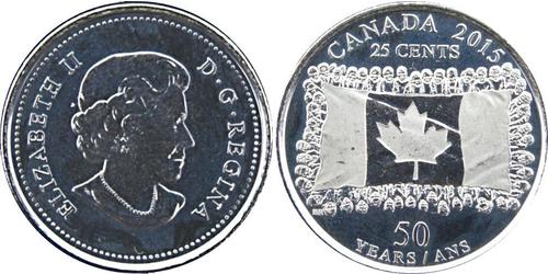 25 Cent 加拿大 镍 伊丽莎白二世 (1926-2022)
