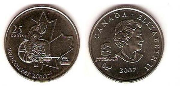 25 Cent 加拿大 镍 伊丽莎白二世 (1926-2022)
