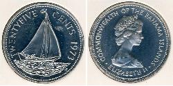 25 Cent Bahamas 镍/銅 