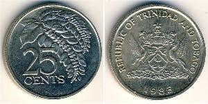 25 Cent 千里達及托巴哥 銅/镍 