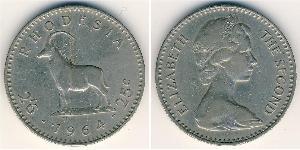 25 Cent / 1/2 Crown Rodesia (1965 - 1979) Níquel/Cobre 
