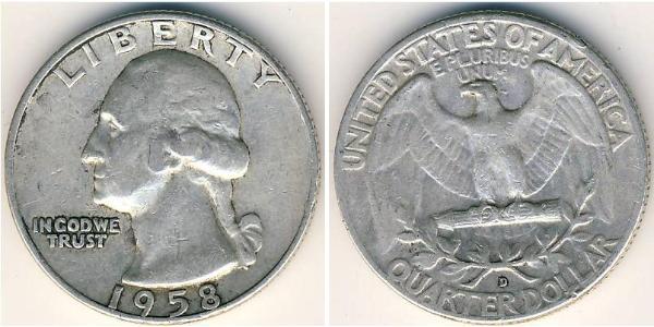 25 Cent / 1/4 Dollar États-Unis d