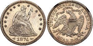 25 Cent / 1/4 Dollar USA (1776 - ) Copper/Silver 