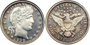 25 Cent / 1/4 Dollar USA (1776 - ) Copper/Silver 