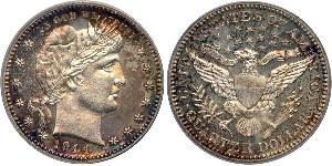 25 Cent / 1/4 Dollar USA (1776 - ) Copper/Silver 