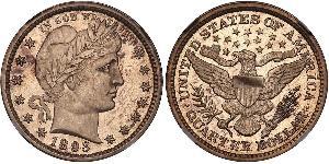 25 Cent / 1/4 Dollar USA (1776 - ) Copper/Silver 