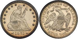 25 Cent / 1/4 Dollar USA (1776 - ) Copper/Silver 