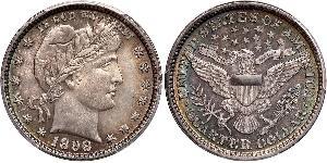 25 Cent / 1/4 Dollar USA (1776 - ) Copper/Silver 