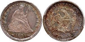 25 Cent / 1/4 Dollar USA (1776 - ) Copper/Silver 