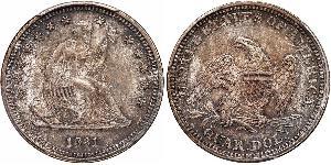 25 Cent / 1/4 Dollar USA (1776 - ) Copper/Silver 