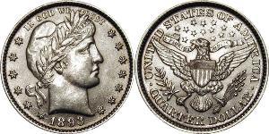 25 Cent / 1/4 Dollar USA (1776 - ) Copper/Silver 