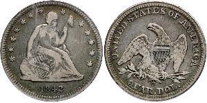 25 Cent / 1/4 Dollar USA (1776 - ) Copper/Silver 