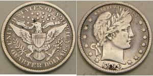 25 Cent / 1/4 Dollar USA (1776 - ) Copper/Silver 