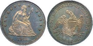 25 Cent / 1/4 Dollar USA (1776 - ) Copper/Silver 