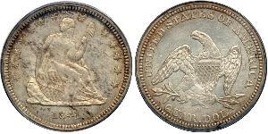 25 Cent / 1/4 Dollar USA (1776 - ) Copper/Silver 