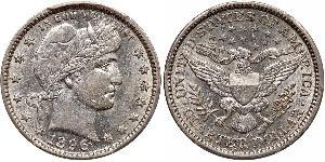 25 Cent / 1/4 Dollar USA (1776 - ) Copper/Silver 