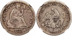 25 Cent / 1/4 Dollar USA (1776 - ) Copper/Silver 