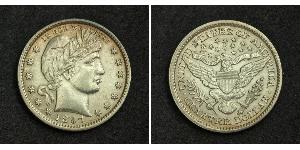 25 Cent / 1/4 Dollar USA (1776 - ) Copper/Silver 