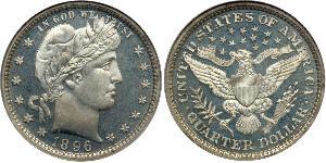 25 Cent / 1/4 Dollar USA (1776 - ) Copper/Silver 