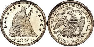 25 Cent / 1/4 Dollar USA (1776 - ) Copper/Silver 