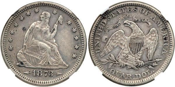 25 Cent / 1/4 Dollar USA (1776 - ) Copper/Silver 