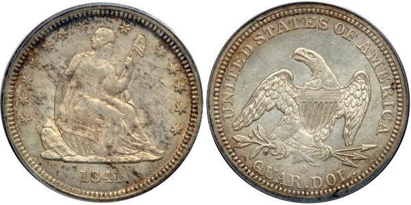 25 Cent / 1/4 Dollar USA (1776 - ) Copper/Silver 