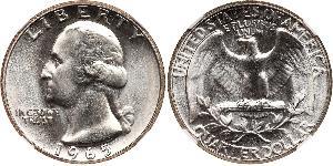 25 Cent / 1/4 Dollar Vereinigten Staaten von Amerika (1776 - ) Silber/Kupfer George Washington