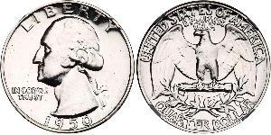25 Cent / 1/4 Dollar Vereinigten Staaten von Amerika (1776 - ) Silber/Kupfer George Washington