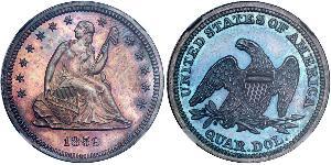 25 Cent / 1/4 Dollar Vereinigten Staaten von Amerika (1776 - ) Silber/Kupfer 