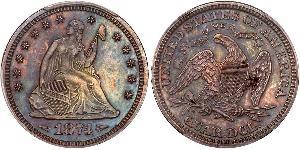 25 Cent / 1/4 Dollar Vereinigten Staaten von Amerika (1776 - ) Silber/Kupfer 