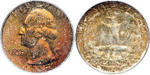 25 Cent / 1/4 Dollar Vereinigten Staaten von Amerika (1776 - ) Silber/Kupfer George Washington