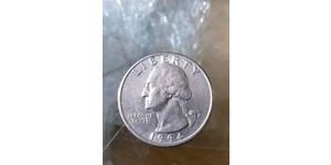 25 Cent / 1/4 Dollar Vereinigten Staaten von Amerika (1776 - ) Silber/Kupfer George Washington