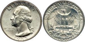 25 Cent / 1/4 Dollar Vereinigten Staaten von Amerika (1776 - ) Silber/Kupfer George Washington