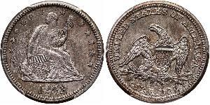 25 Cent / 1/4 Dollar Vereinigten Staaten von Amerika (1776 - ) Silber/Kupfer 