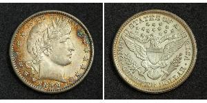 25 Cent / 1/4 Dollar Vereinigten Staaten von Amerika (1776 - ) Silber/Kupfer 