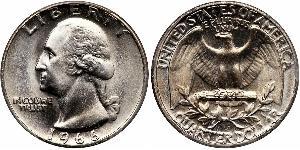 25 Cent / 1/4 Dollar Vereinigten Staaten von Amerika (1776 - ) Silber/Kupfer George Washington