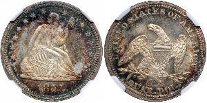 25 Cent / 1/4 Dollar Vereinigten Staaten von Amerika (1776 - ) Silber/Kupfer 