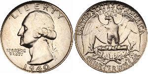25 Cent / 1/4 Dollar Vereinigten Staaten von Amerika (1776 - ) Silber/Kupfer George Washington