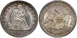 25 Cent / 1/4 Dollar Vereinigten Staaten von Amerika (1776 - ) Silber/Kupfer 